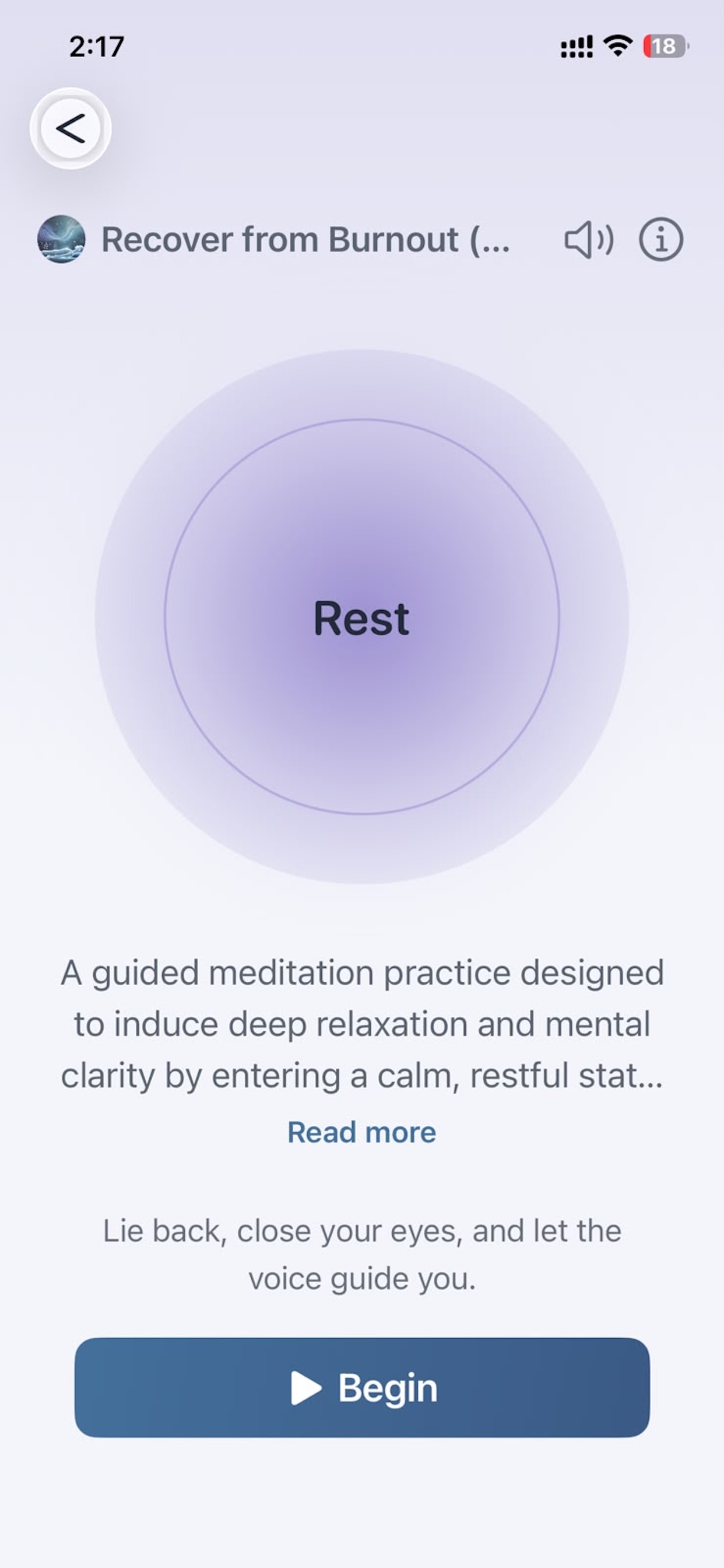 Sereze app screenshot