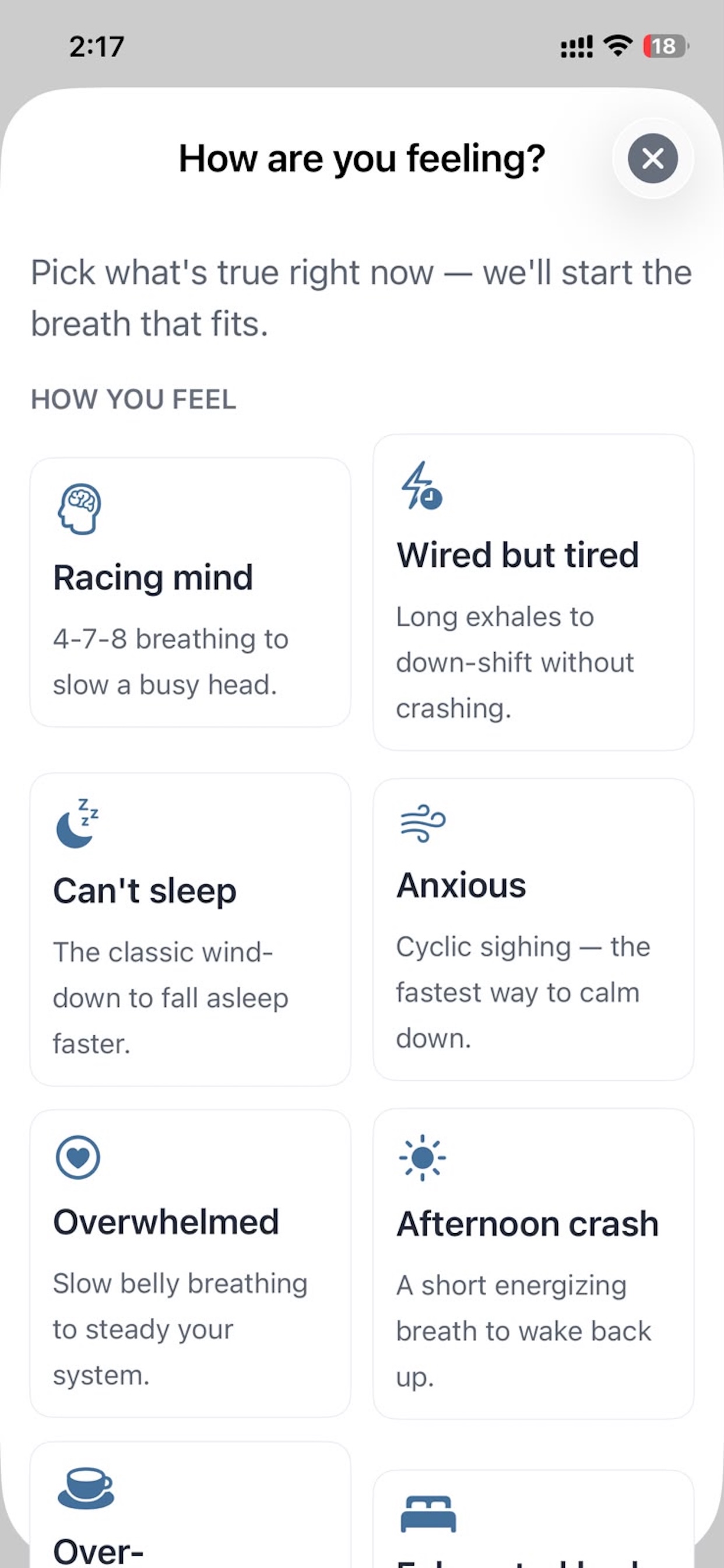 Sereze app screenshot