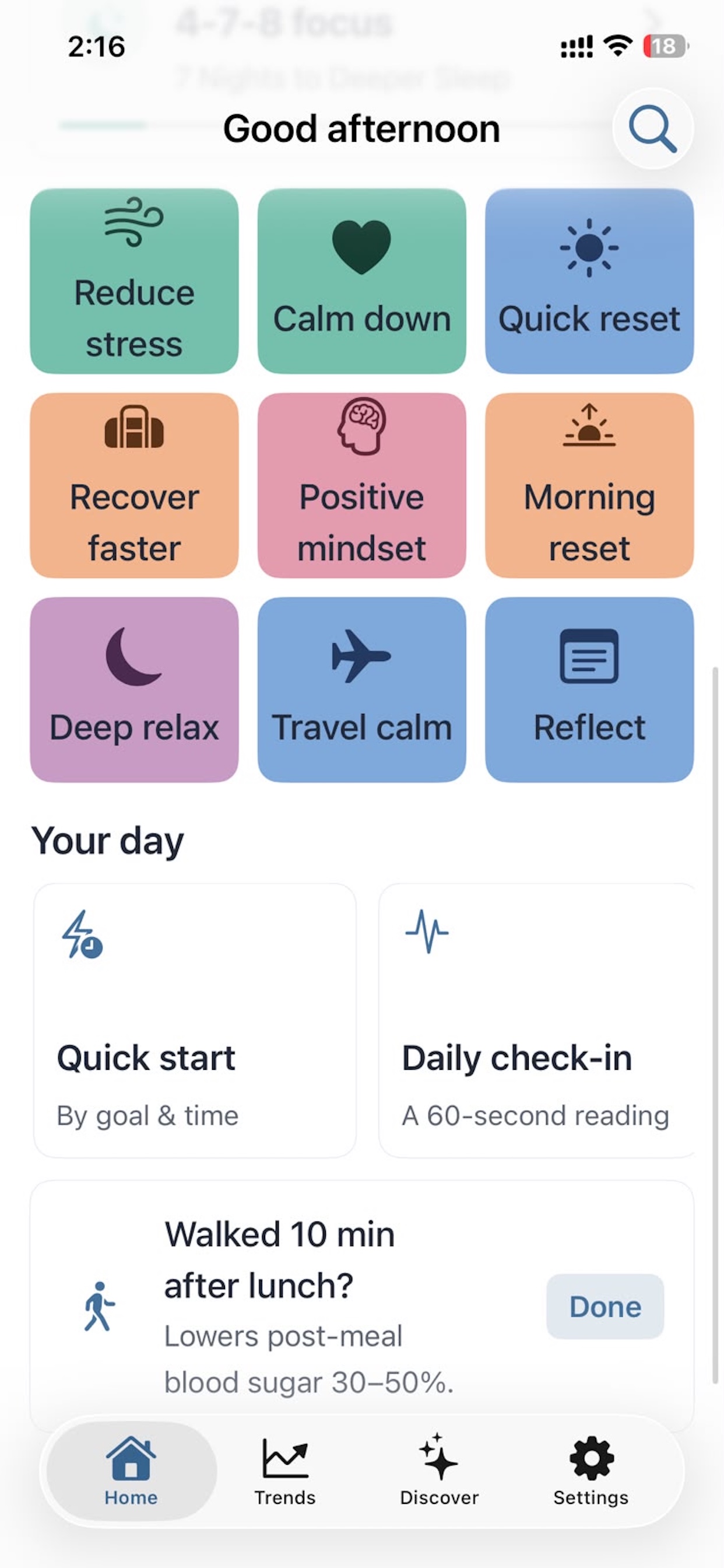 Sereze app screenshot